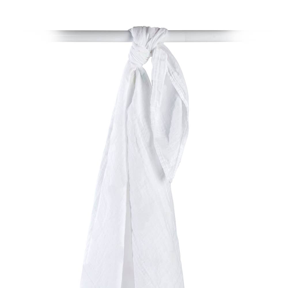 Lulujo - Deluxe Bamboo Swaddle- White