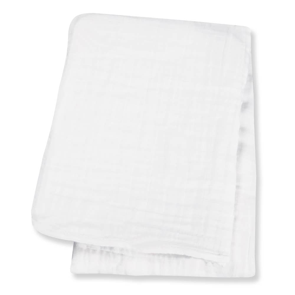 Lulujo - Deluxe Bamboo Swaddle- White