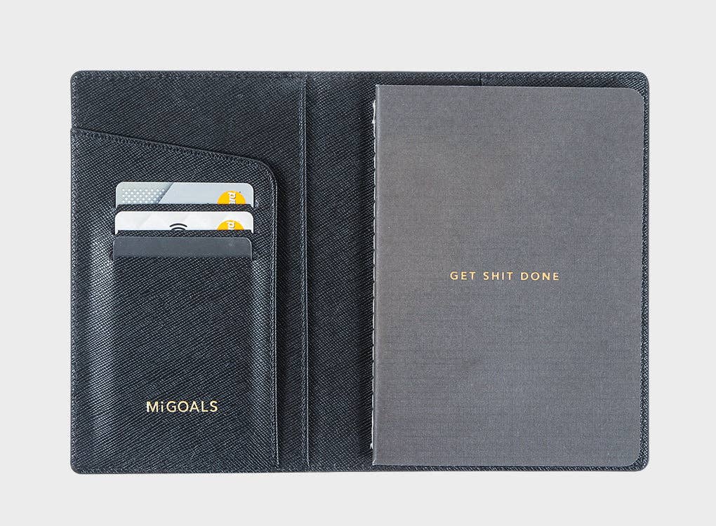 Moxon - MiGoals | Get Shit Done Travel Wallet - Black