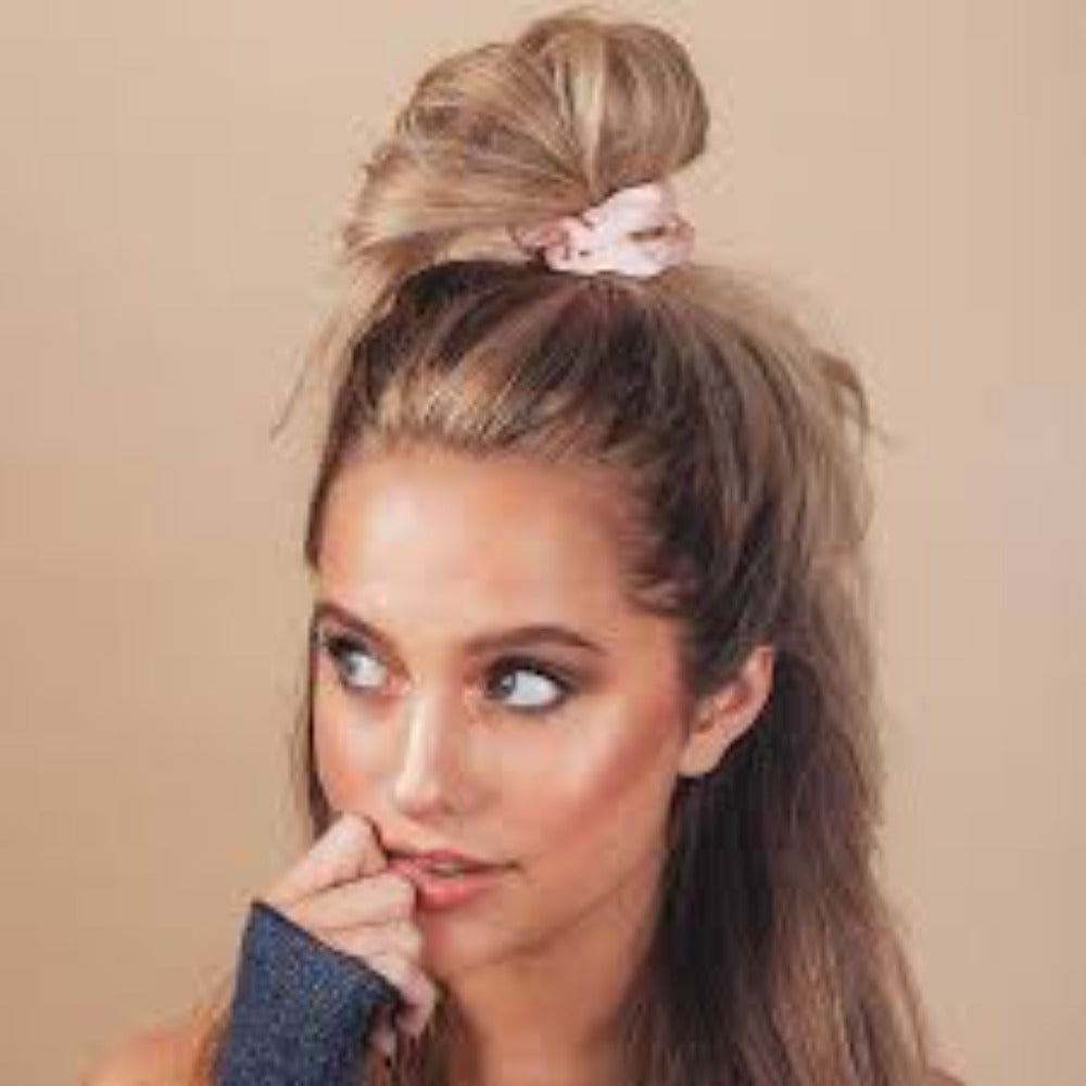 Kitsch - Satin Sleep Scrunchies - Blush